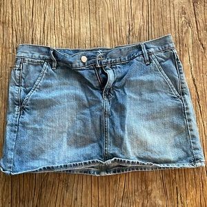 cute y2k denim shirt skirt girly cutesy 2005 real y2k